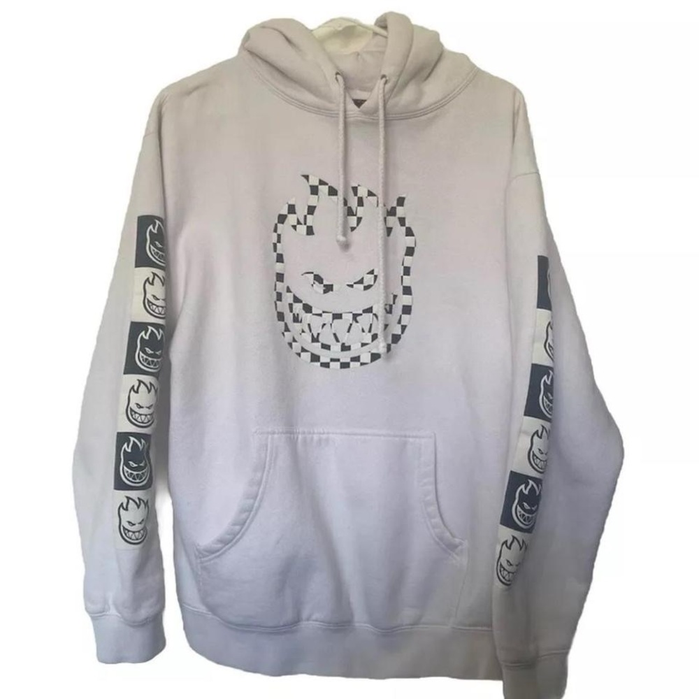 Vtg SPITFIRE Wheels Skateboarding Hoodie The End INDEPENDENT Y2k Retro ADULT M/L